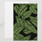 Tropisch lederen patroon briefpapier (Voorkant / Achterkant)