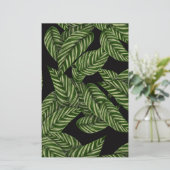 Tropisch lederen patroon briefpapier (Staand voorkant)