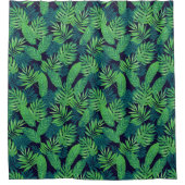 Tropisch lederen patroon douchegordijn (Voorkant)