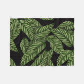 Tropisch lederen patroon fleece deken (Voorkant (Horizontaal))