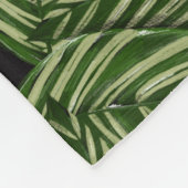 Tropisch lederen patroon fleece deken (Hoek)