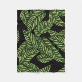 Tropisch lederen patroon fleece deken