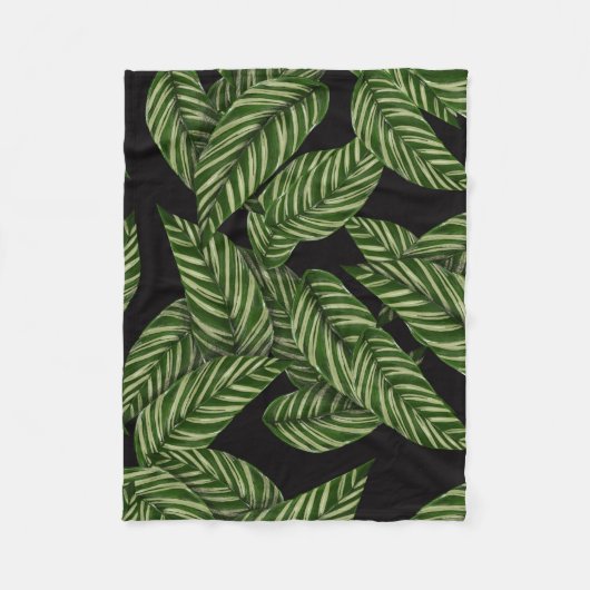 Tropisch lederen patroon fleece deken (Voorkant)