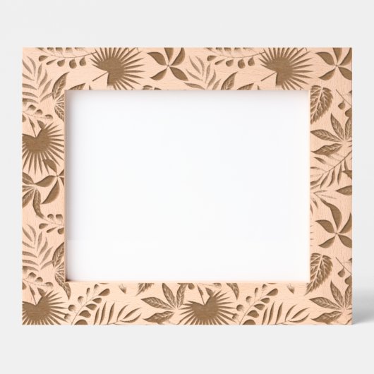 Tropisch lederen patroon gegraveerde lijstjes (Voorkant)