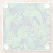 Tropisch lederen patroon glazen onderzetter (Achterkant)