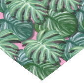 Tropisch lederen patroon - Groene vulling Korte Tafelloper (Hoek)