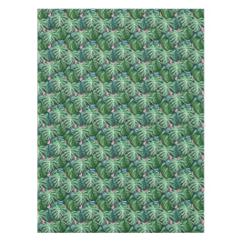 Tropisch lederen patroon - Groene vulling Tafelkleed