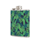 Tropisch lederen patroon heupfles (Links)