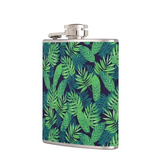 Tropisch lederen patroon heupfles (Links)