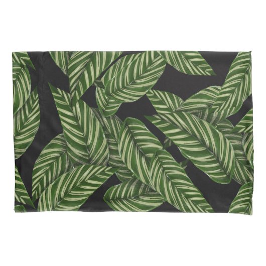 Tropisch lederen patroon kussensloop (Voorkant)