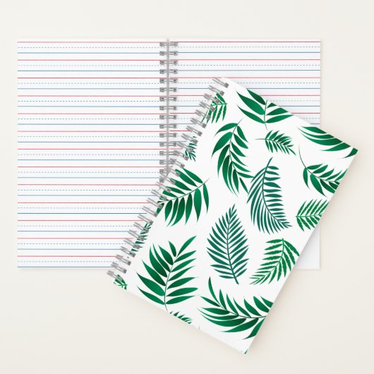 Tropisch lederen patroon notitieboek (Binnen)