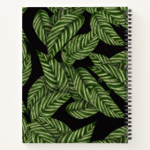 Tropisch lederen patroon notitieboek (Achterkant)