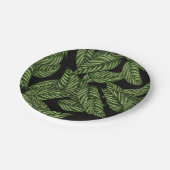 Tropisch lederen patroon papieren bordje (Gekanteld)