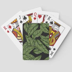 Tropisch lederen patroon pokerkaarten