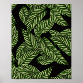 Tropisch lederen patroon poster