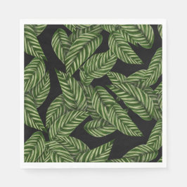 Tropisch lederen patroon servet