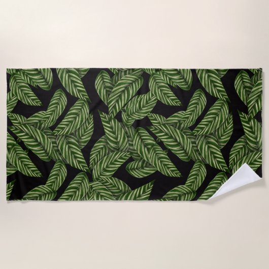 Tropisch lederen patroon strandlaken (Voorkant)