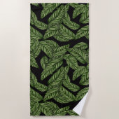 Tropisch lederen patroon strandlaken (Voorkant)