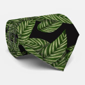 Tropisch lederen patroon stropdas (Opgerold)