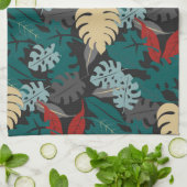 Tropisch lederen patroon theedoek (Gevouwen)