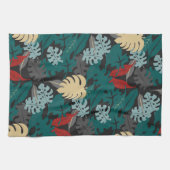 Tropisch lederen patroon theedoek (Horizontaal)