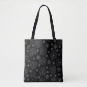 Tropisch lederen patroon tote bag (Voorkant)