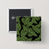 Tropisch lederen patroon vierkante button 5,1 cm (Voorkant /achterkant)