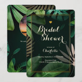 Tropisch lederen patroon | Weddenschap | VRIJGEZEL Kaart (Voorkant / Achterkant)