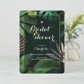 Tropisch lederen patroon | Weddenschap | VRIJGEZEL Kaart (Staand voorkant)