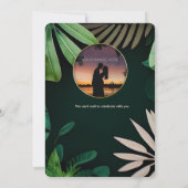 Tropisch lederen patroon | Weddenschap | VRIJGEZEL Kaart (Achterkant)