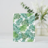 Tropisch lederpatroon briefkaart (Staand voorkant)