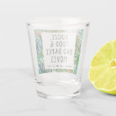Tropisch lef Funny Beach Wedding Favor Shot Glas (Achterkant)