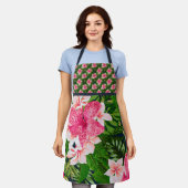 Tropisch lef, gemengd, platte schort (Gedragen)