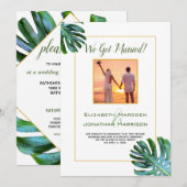 Tropisch lef gewoon gehuwd koninklijk onthaal kaart (Voorkant / Achterkant)