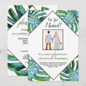 Tropisch lef gewoon gehuwd koninklijk onthaal kaart (Voorkant / Achterkant)