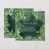 Tropisch lef Glitter Garden Mint Green Cali Lux Kaart (Voorkant / Achterkant)