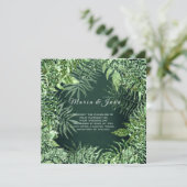 Tropisch lef Glitter Garden Mint Green Cali Lux Kaart (Staand voorkant)