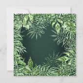 Tropisch lef Glitter Garden Mint Green Cali Lux Kaart (Achterkant)