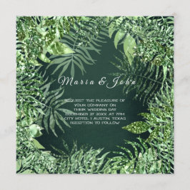 Tropisch lef Glitter Garden Mint Green Cali Lux Kaart