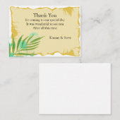 Tropisch lef - Hartelijk dank Notitiekaartje (Voorkant / Achterkant)