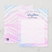 Tropisch lef notitiekaartje (Voorkant / Achterkant)