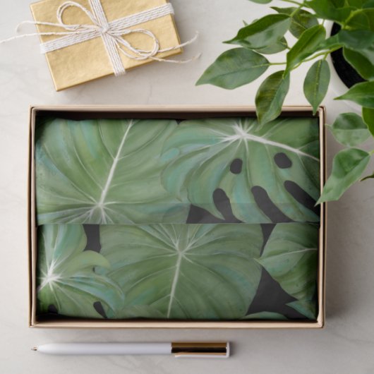 Tropisch lef Oerwoud Beach Greenery ontkoppeling Tissuepapier (Geschenk)