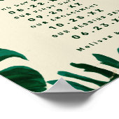 Tropisch lef ons liefdesverhaal over het huwelijk poster (Hoek)