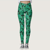 Tropisch lef-patroon in Monstera Leggings (Voorkant)