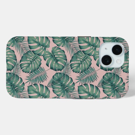 Tropisch lefpatroon Case-Mate iPhone case (Achterkant (horizontaal))