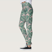 Tropisch lefpatroon leggings (Links)