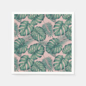 Tropisch lefpatroon servet (Voorkant)