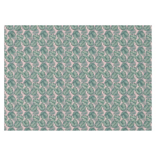 Tropisch lefpatroon tafelkleed (Voorkant (Horizontaal))