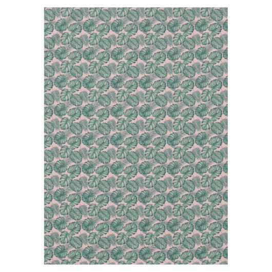 Tropisch lefpatroon tafelkleed (Voorkant)