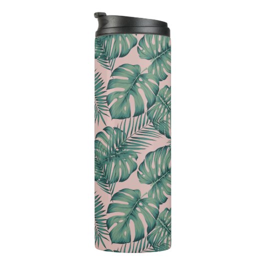 Tropisch lefpatroon thermosbeker (Geroteerd rechts)